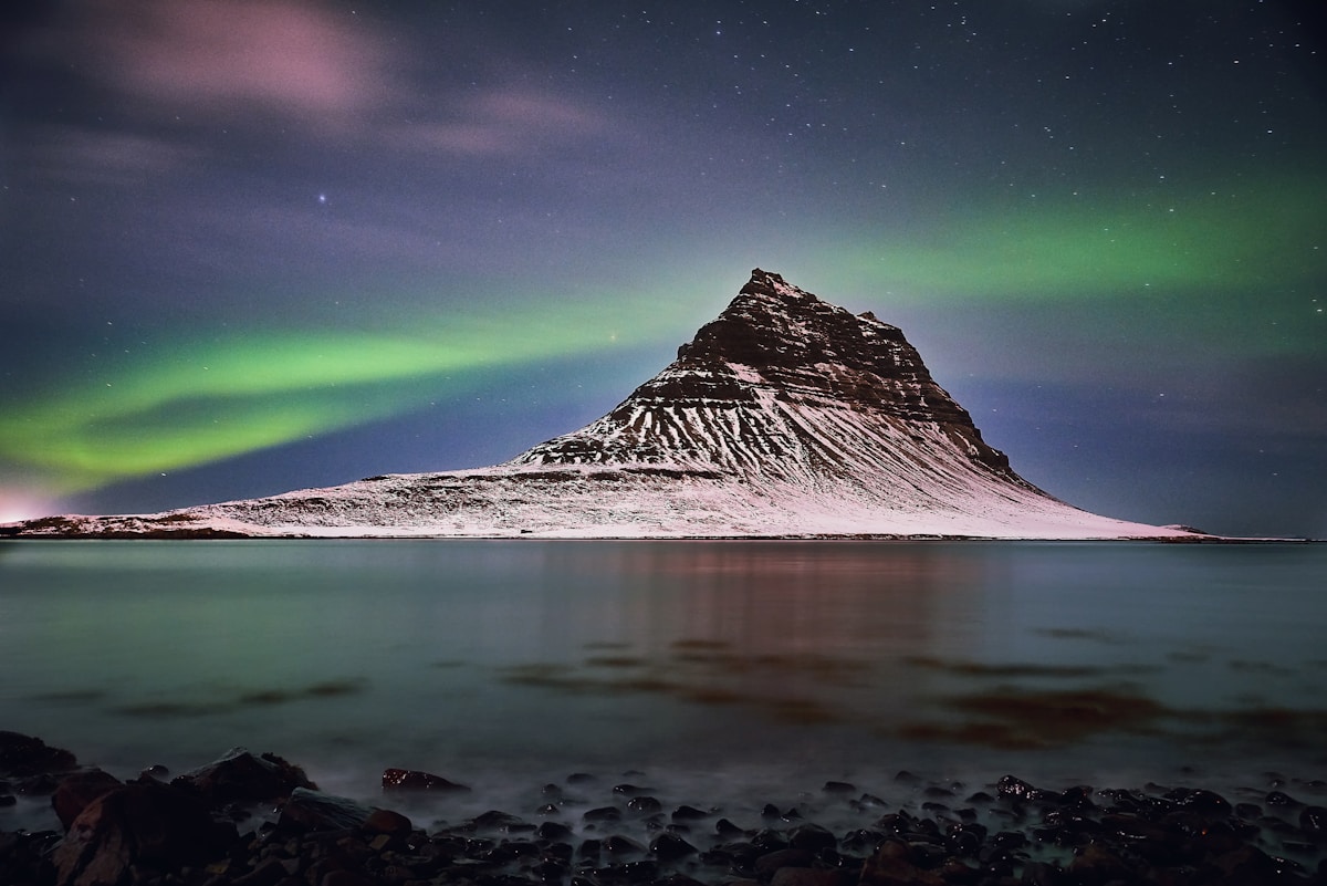 Iceland landscape in April