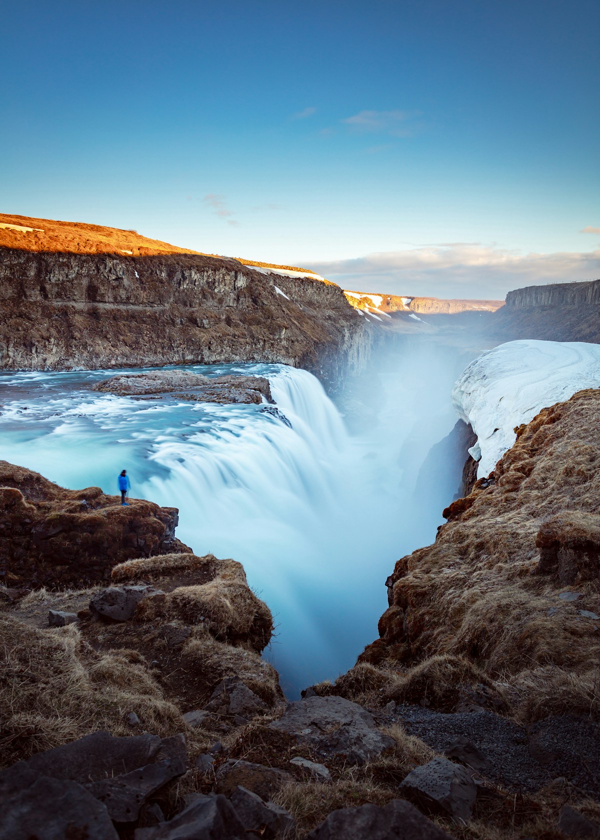 Gullfoss waterfall on the Golden Circle, the most popular day trip from Reykjavik